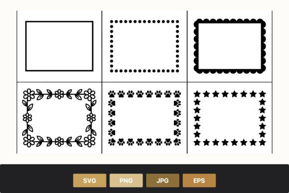 Download Black and White Decorative Border Frames - Black and white Collection