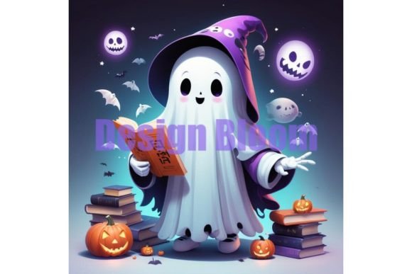 Download Halloween Book Lover Ghost T-shirt - Premium Resources