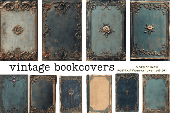 Download Vintage Book Covers Ornate Style - Cover Collection