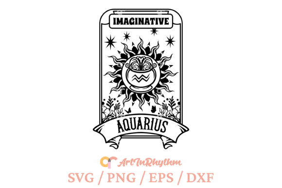 Download Aquarius Mystical Tarot Card Svg - Mystical tarot Collection